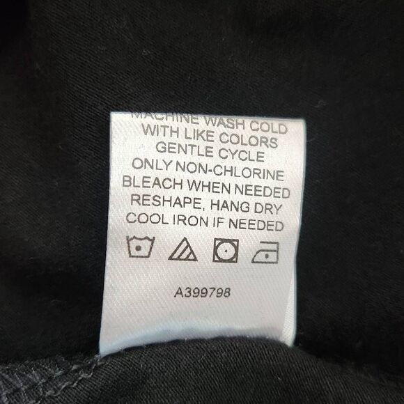 Laurie Felt Black Long Sleeve Tee with Rainbow Stitching Size XXS - Picture 7 of 7